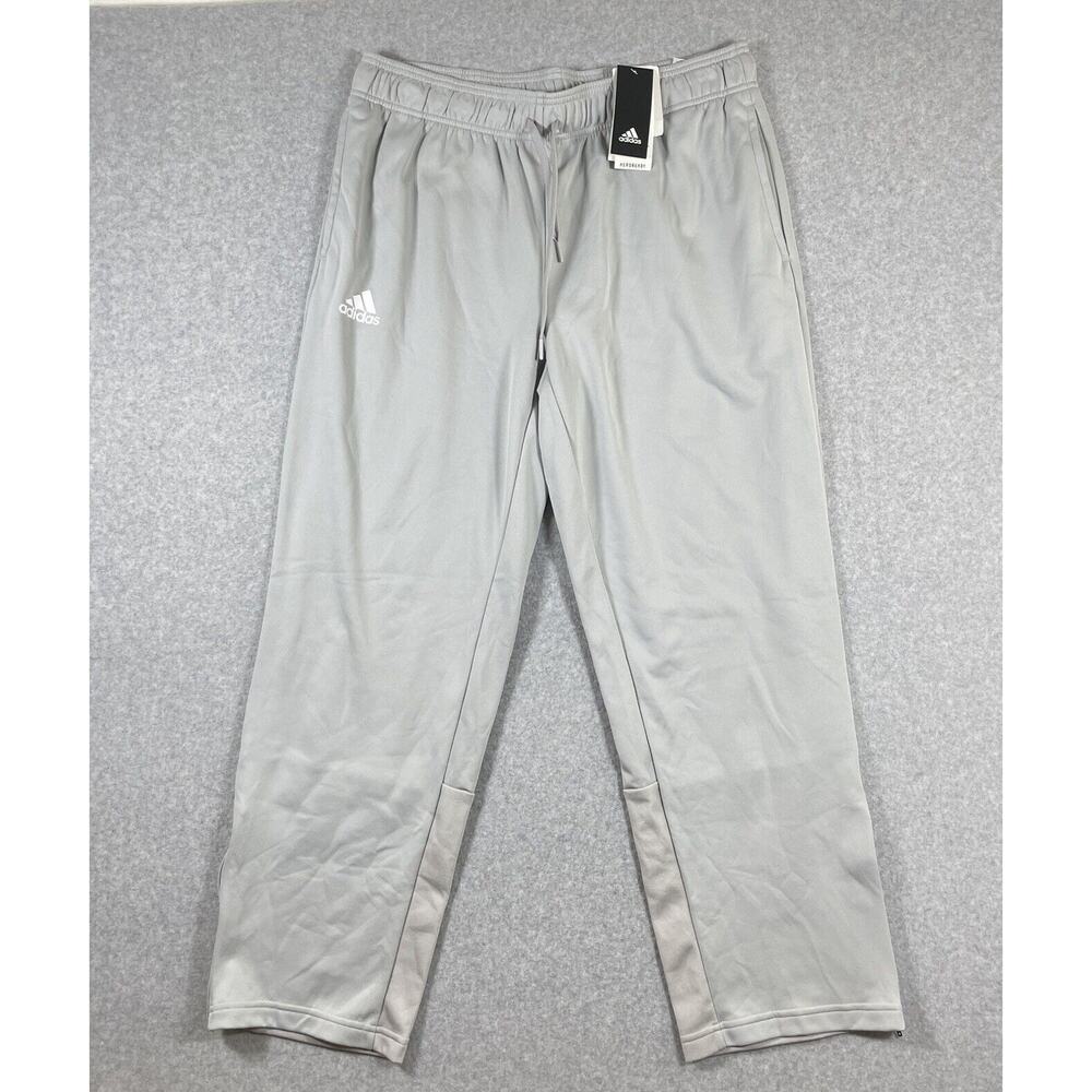 Adidas Pants Mens XL Fleece Activewear Tapered Sweat Gym Training Athletic Gray